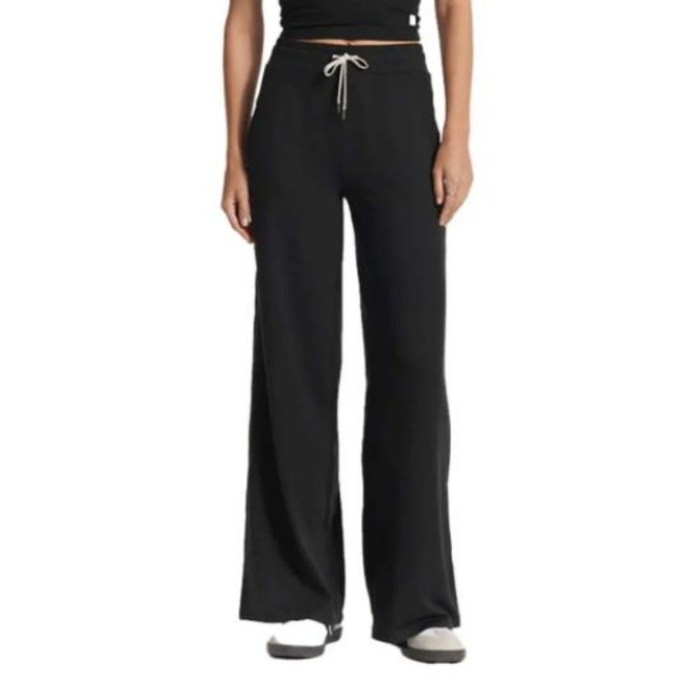Vuori Womens Black Halo Wideleg Pants - XSmall